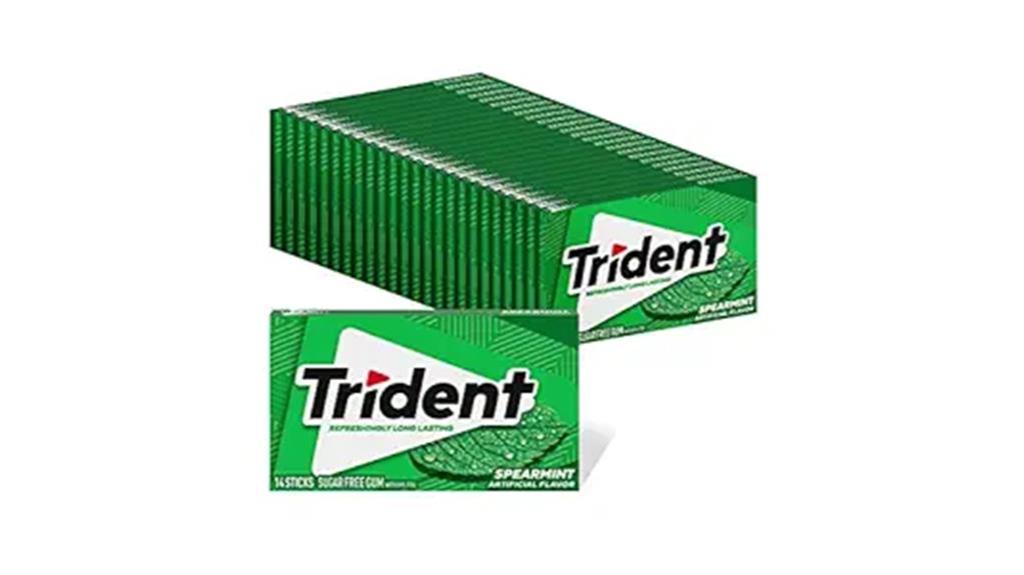 trident spearmint gum pack