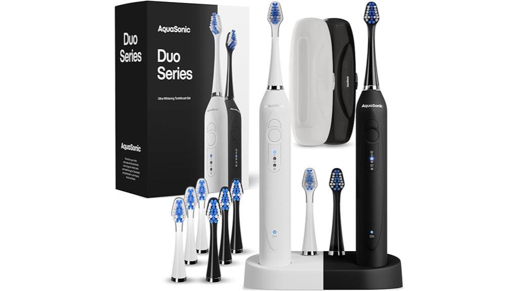 wireless charging toothbrush set