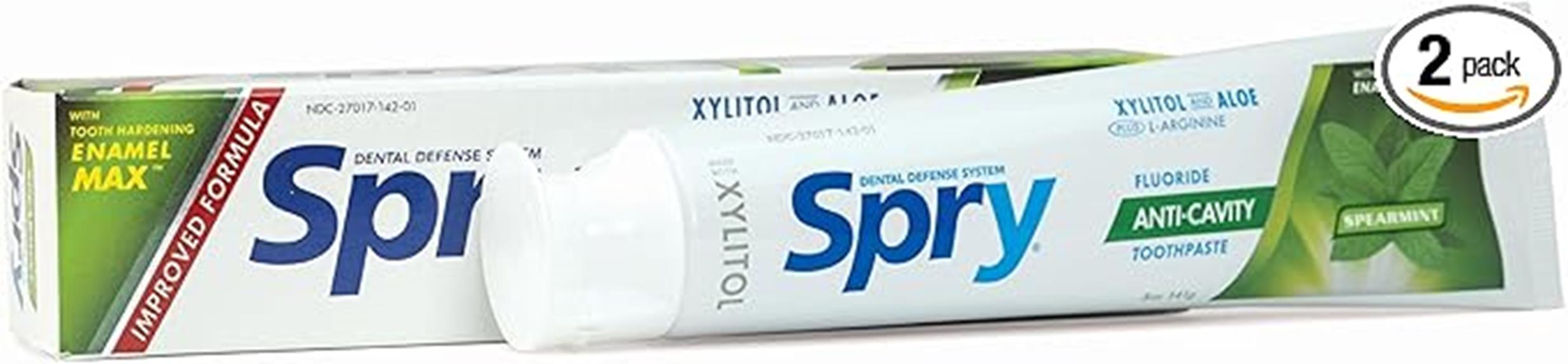 xylitol toothpaste pack two