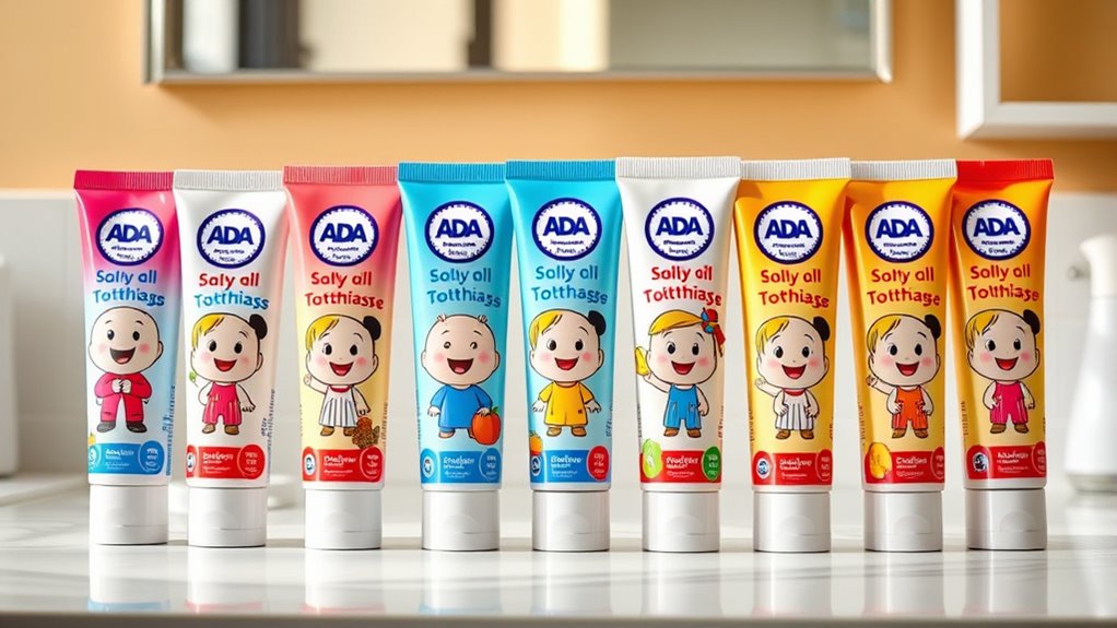 ada approved kids toothpastes