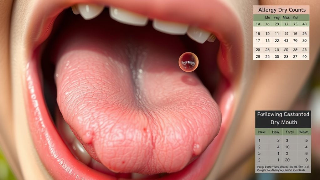 allergies cause dry mouth