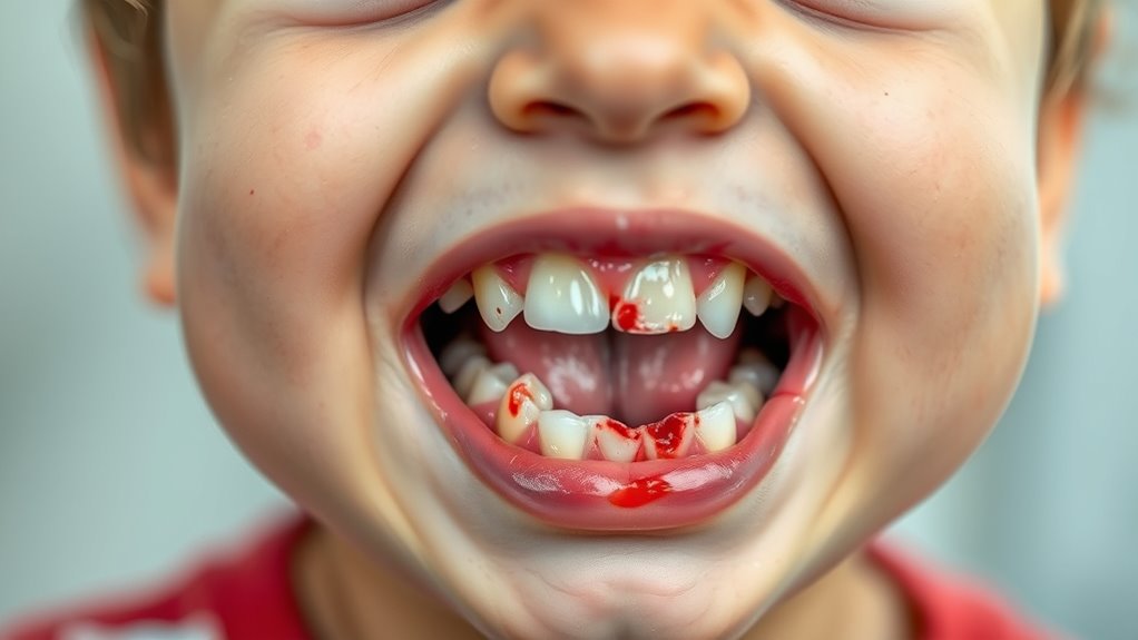 early signs of dental injury