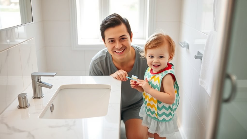 encourage independence with positive reinforcement