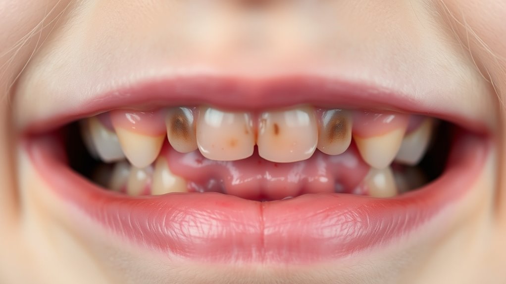 gum discoloration indicates health issues