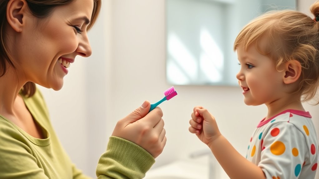 hands on brushing guidance