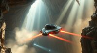 pursuit through large cavities