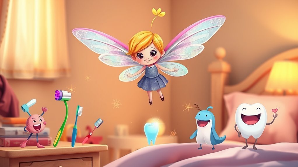 whimsical characters promote oral habits