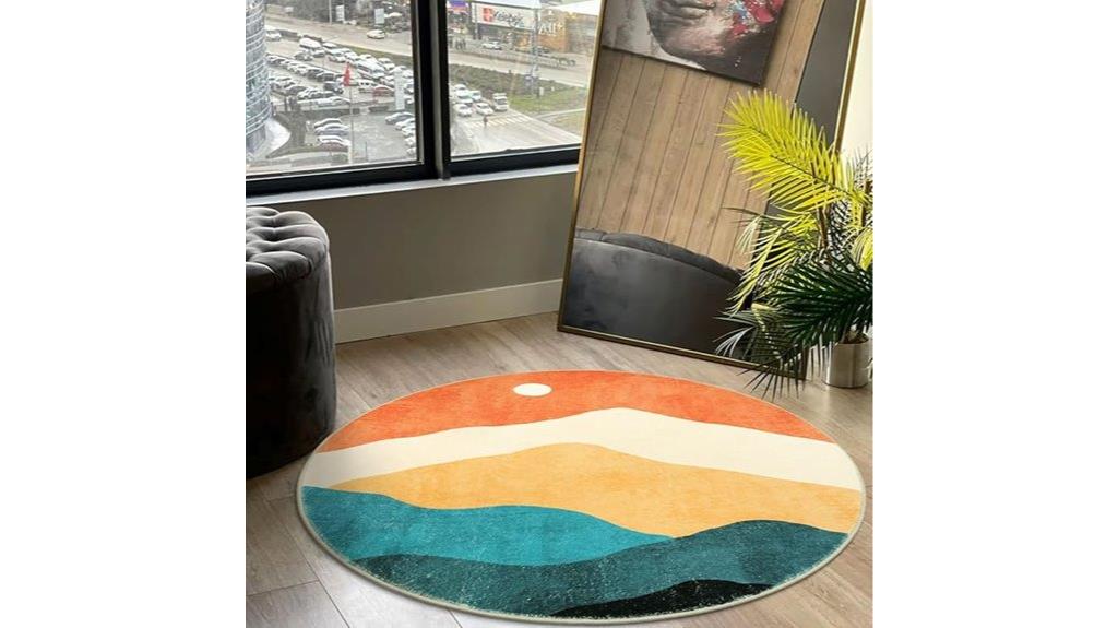 5 ft bedroom round rug
