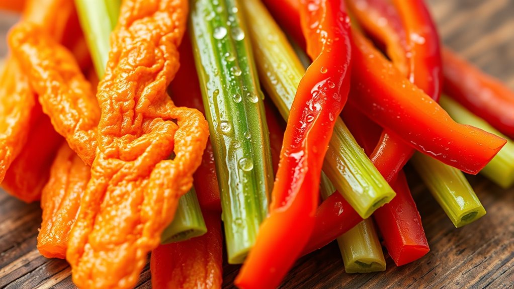 add crunchy veggies daily