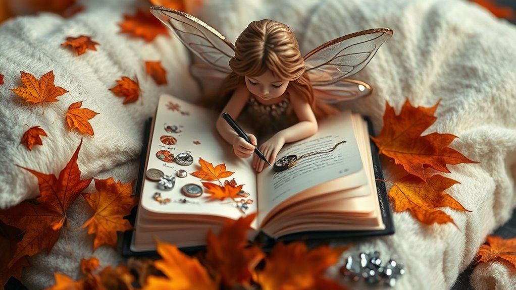 autumn treasures in pillowcases