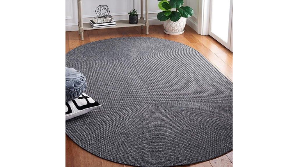 black 6x9 oval rug