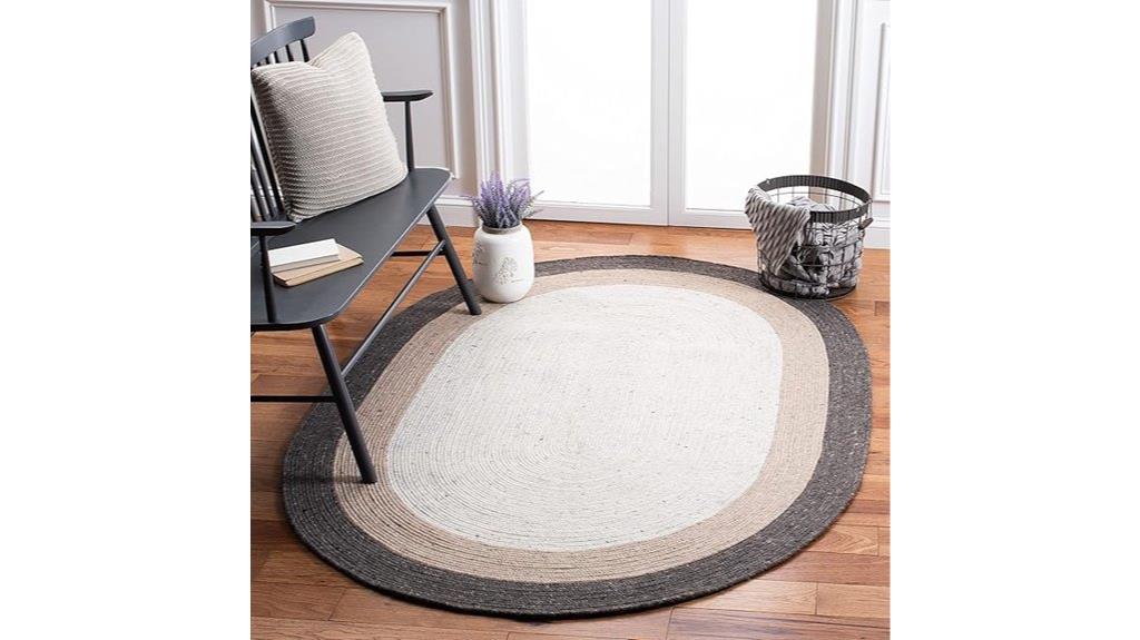 braided oval rug
