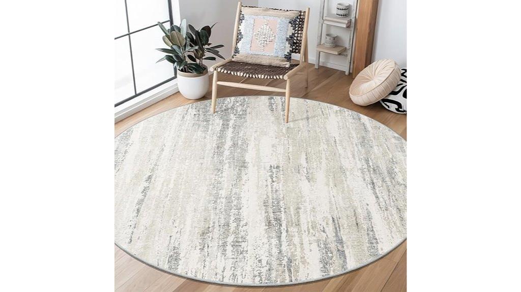 circular washable area rug