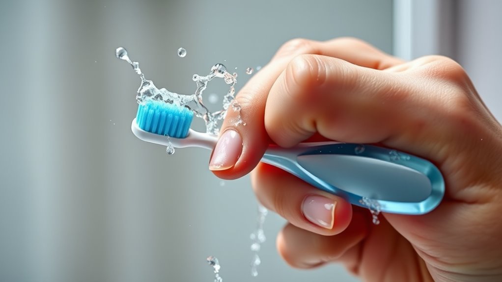 cold water may cause discomfort