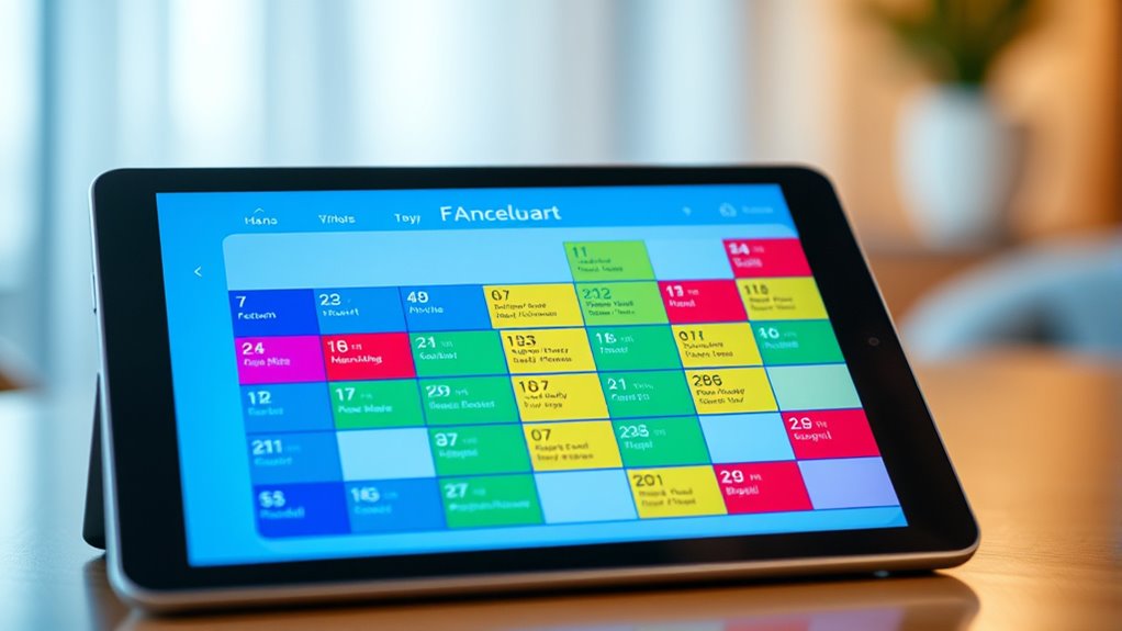 color coded digital scheduling