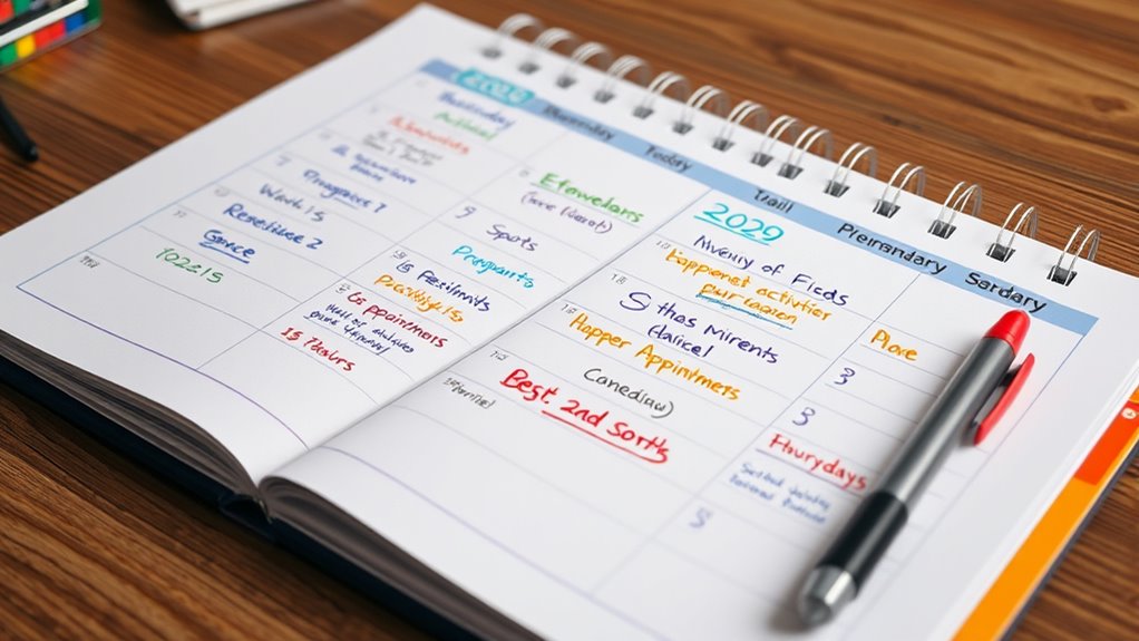 color coded physical planning