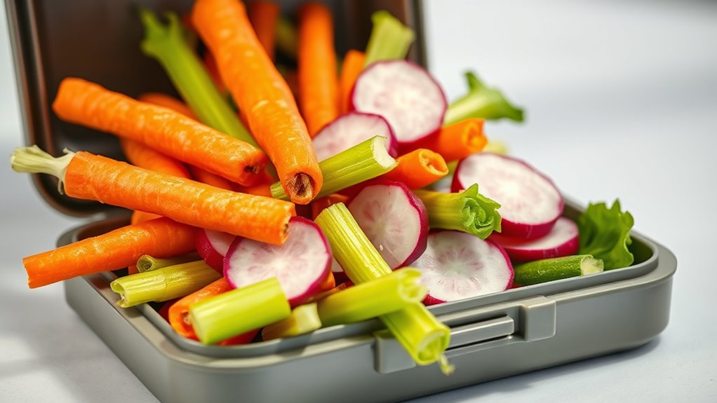 crunchy vegetables clean teeth naturally