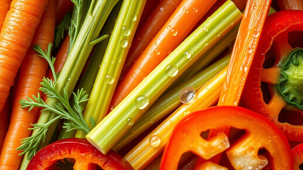 crunchy vegetables promote oral health