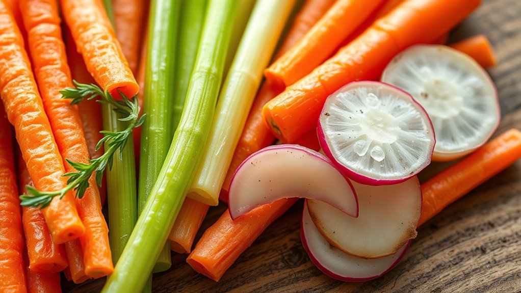 crunchy veggies boost oral health