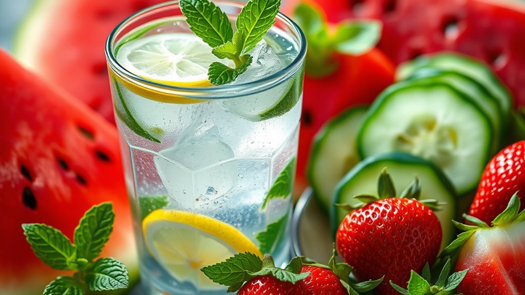 eat hydrating fruits and vegetables