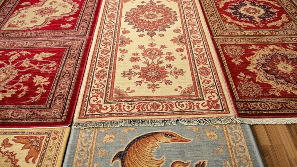elegant durable distressed silk rugs