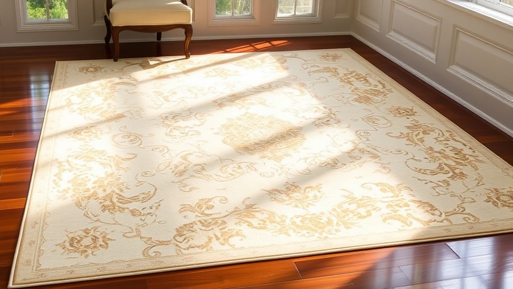 elegant ivory silk rugs
