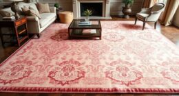 elegant pink silk rugs