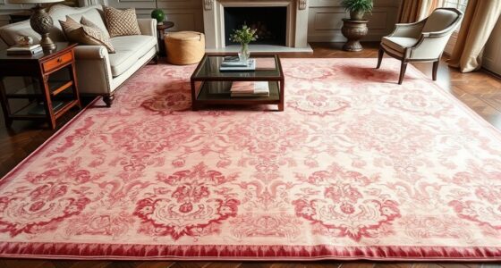 elegant pink silk rugs