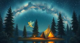 fairy camping under stars