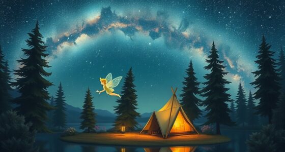 fairy camping under stars