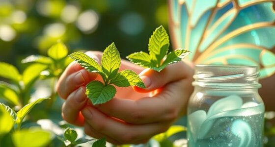 fairy harvests mint for paste