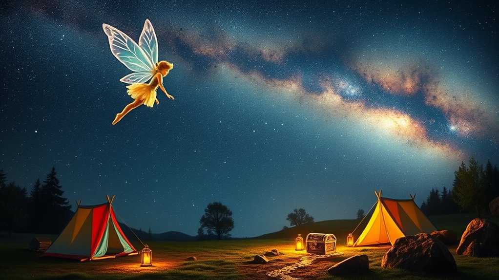 fairy invites backyard camping