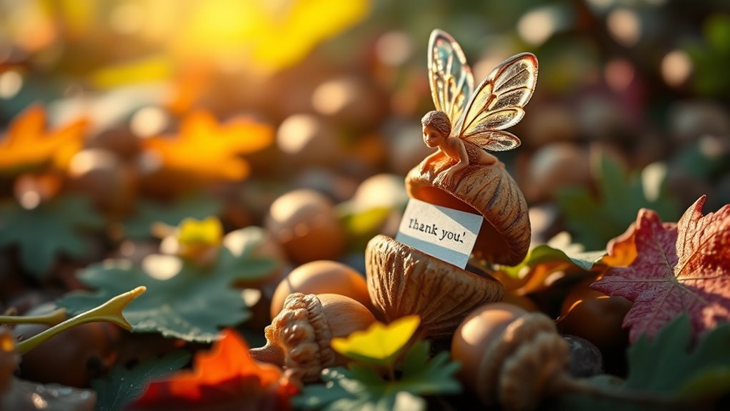 fairy leaves thank you notes