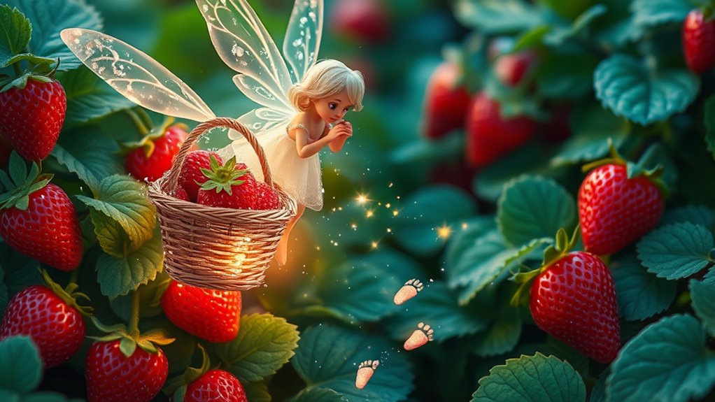 fairy s glowing strawberry basket