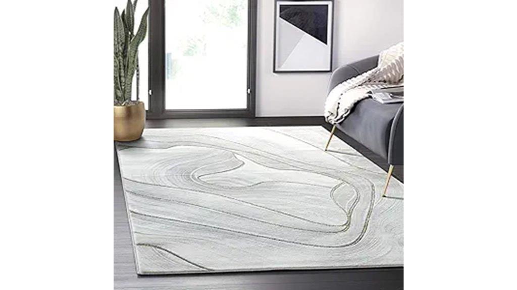 grey gold metallic rug