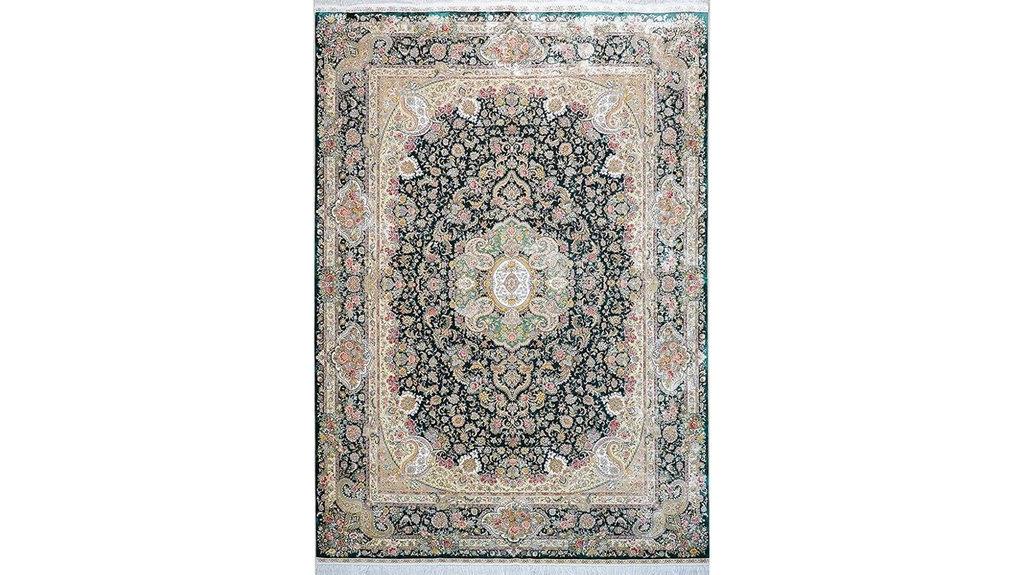 handmade silk oriental rug