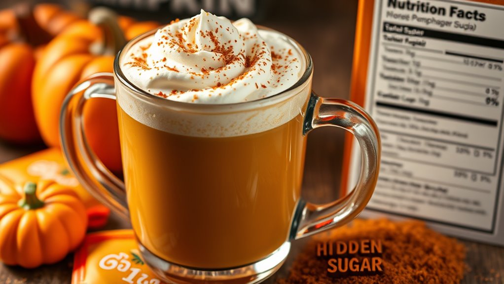 high sugar pumpkin drinks