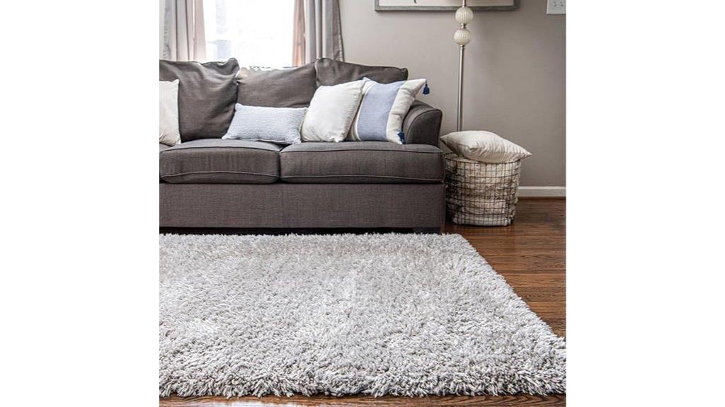 infinity ash shag rug
