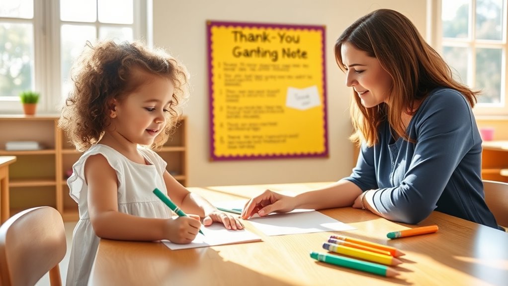 introducing thank you notes early