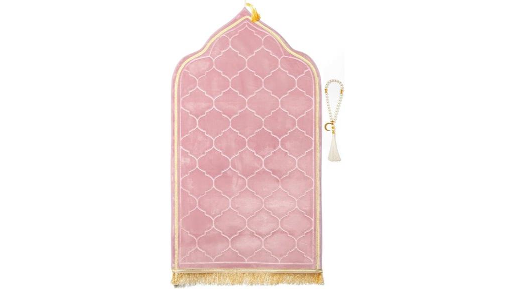 islamic rug with beads