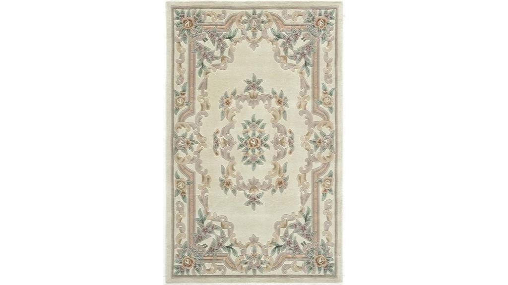 ivory wool rug 7x10