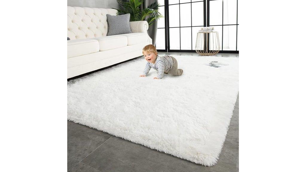large shaggy area rug