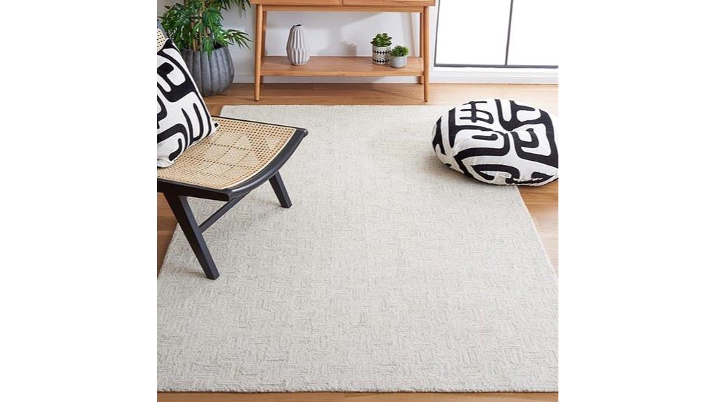 light grey ivory rug