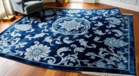 luxury blue silk rugs