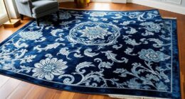 luxury blue silk rugs