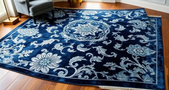 luxury blue silk rugs