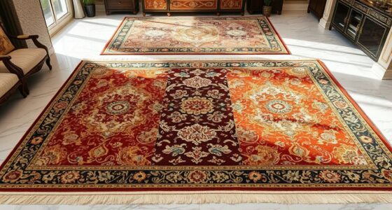 luxury metallic silk carpets