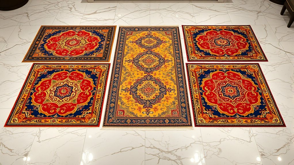 luxury oversized silk carpets