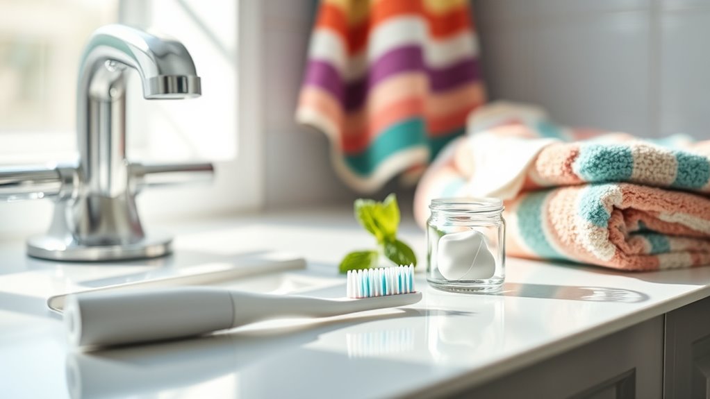 maintain consistent oral hygiene