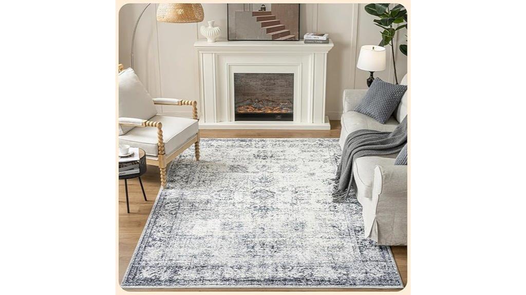 navy 6x9 living room rug